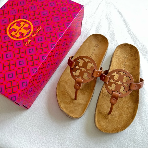 Tory Burch Shoes - New Tory Burch miller cloud classic cuoio natural sandals 7